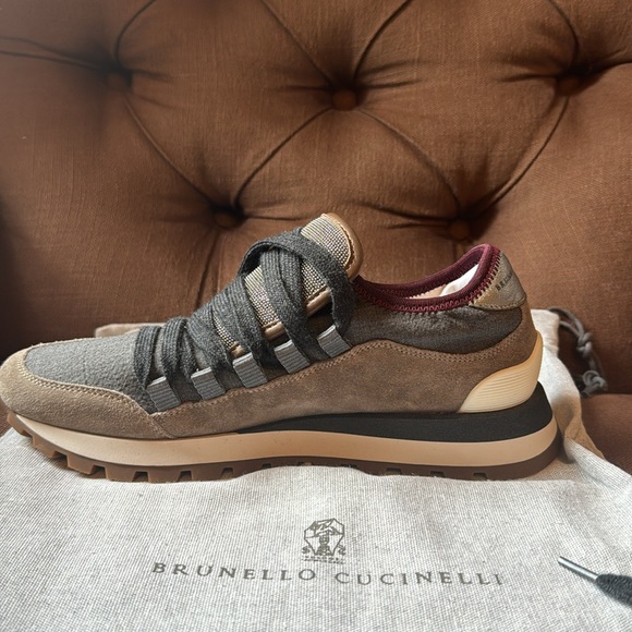 New Brunello Cucinelli Monili Sneakers size 38 - Picture 9 of 10